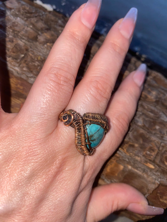Turquoise Basket Ring
