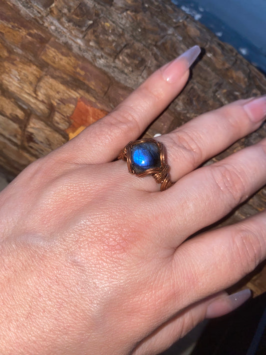 Blue Lab Shine RIng