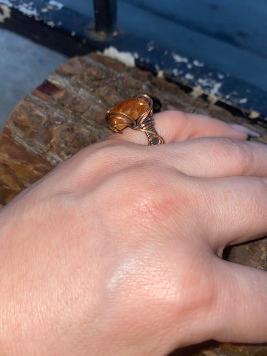 Carnelian Square Ring