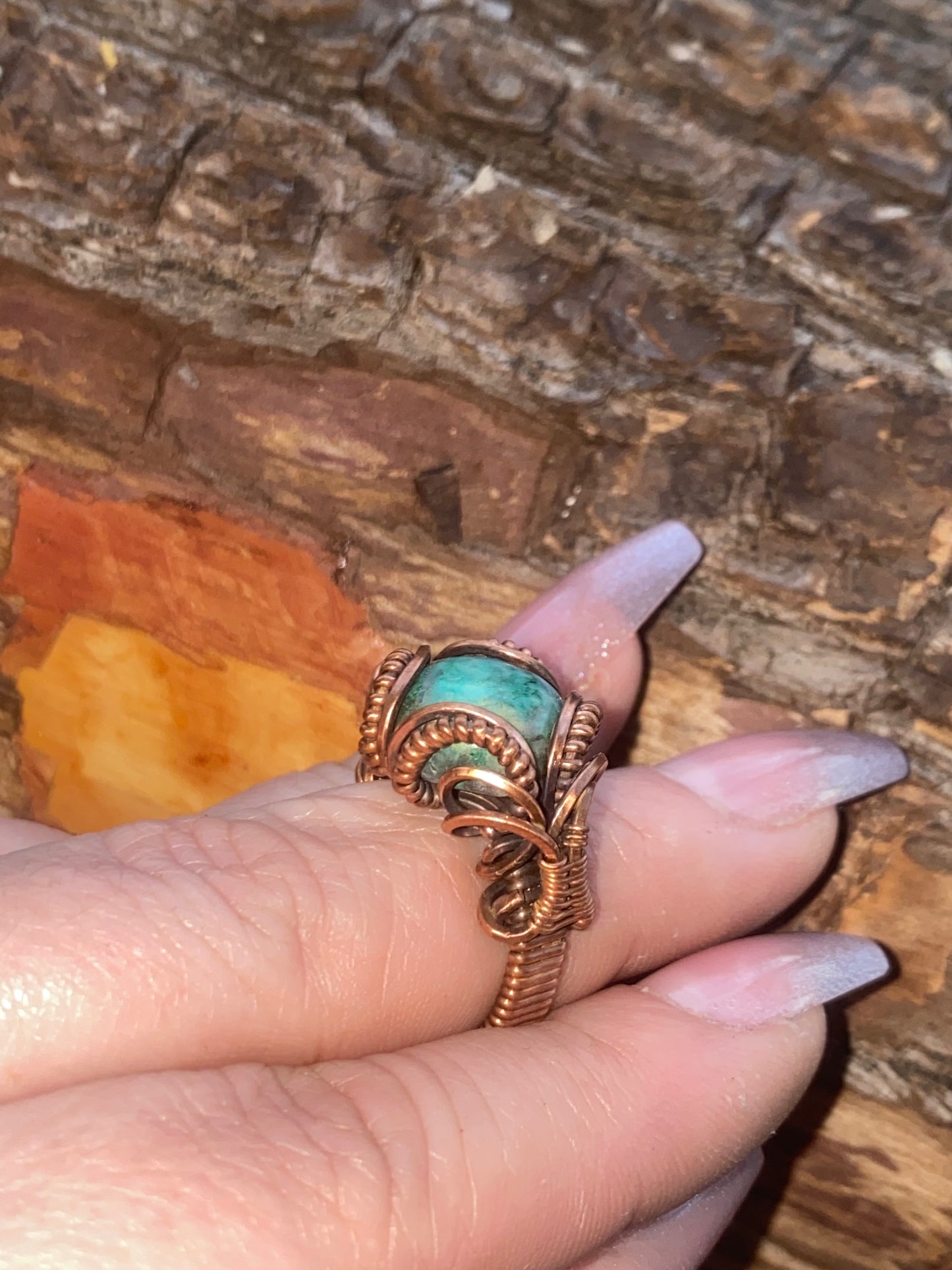 Shattuckite Ring