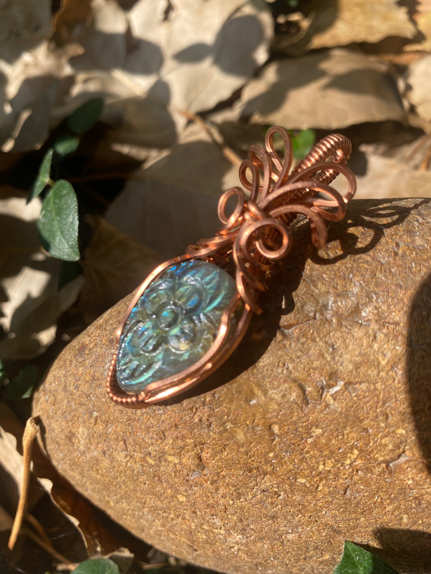 Kelsey - Carved Labradorite