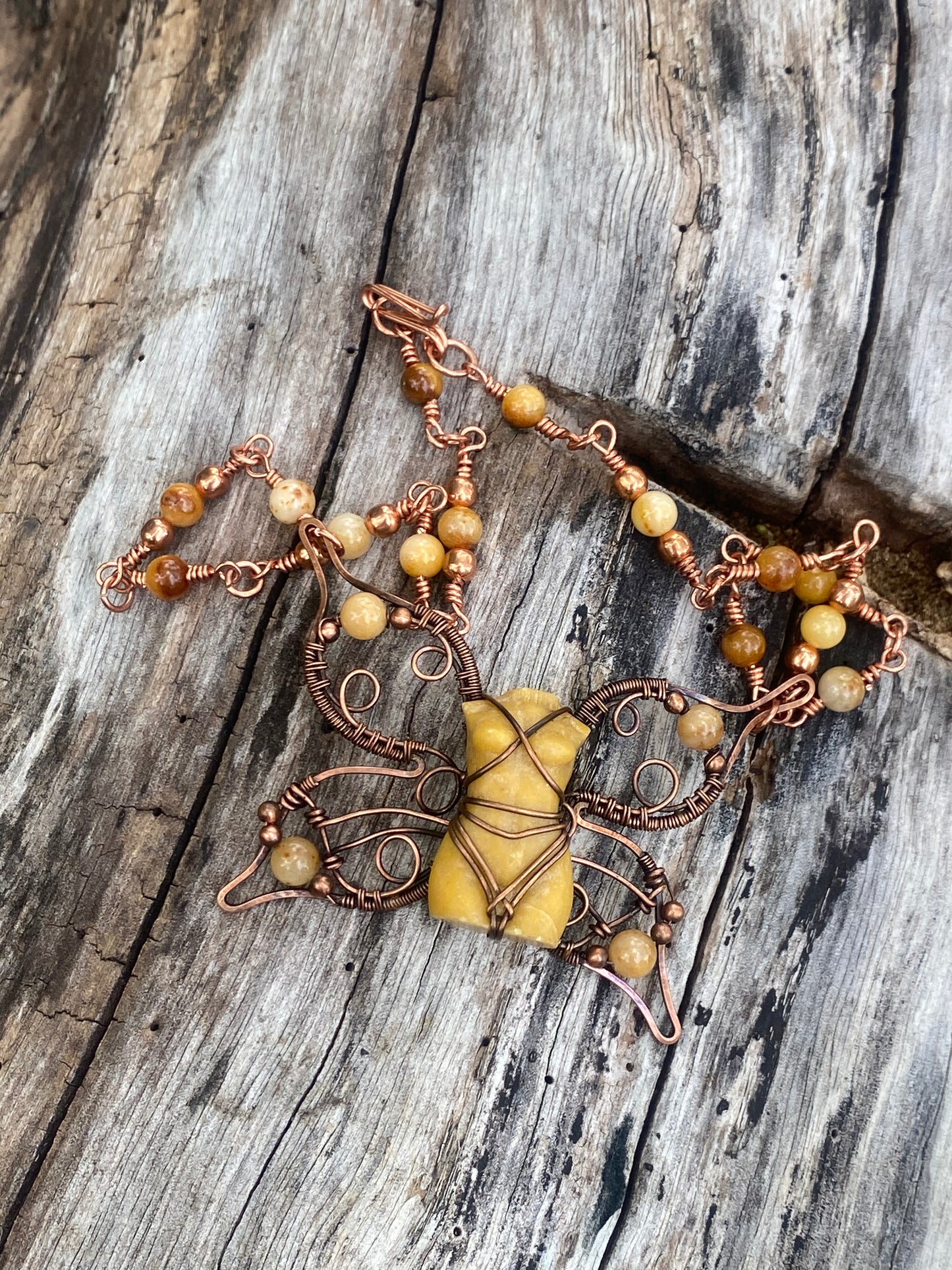 Yellow Calcite fairy