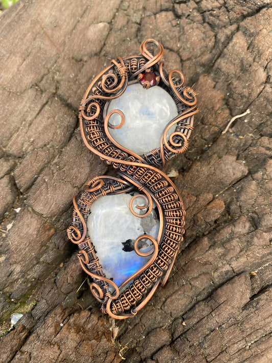 Solitude - Double Rainbow Moon Stone