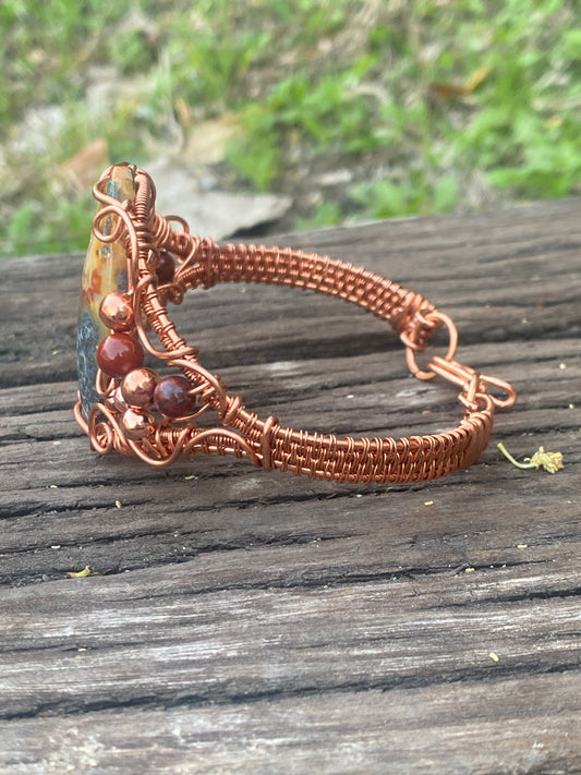 Athena Bracelet Carnelian Marcasite