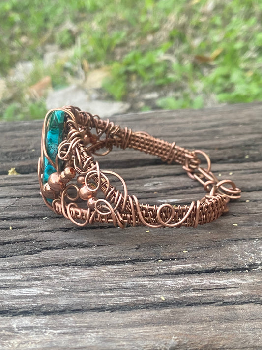 Athena Bracelet Chrysocolla Malachite