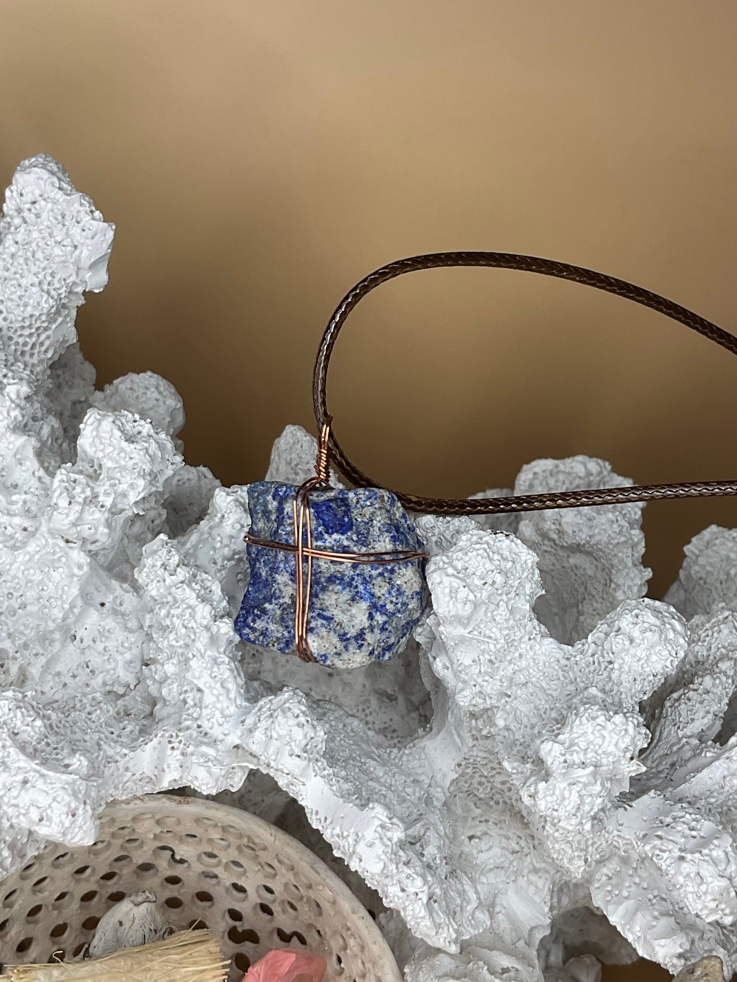 Sodalite Raw Crystal Pendant