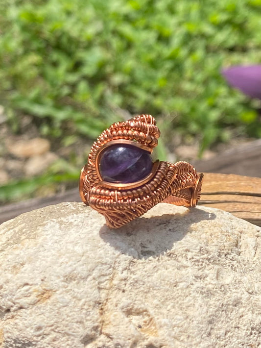 Amethyst Spinner Ring