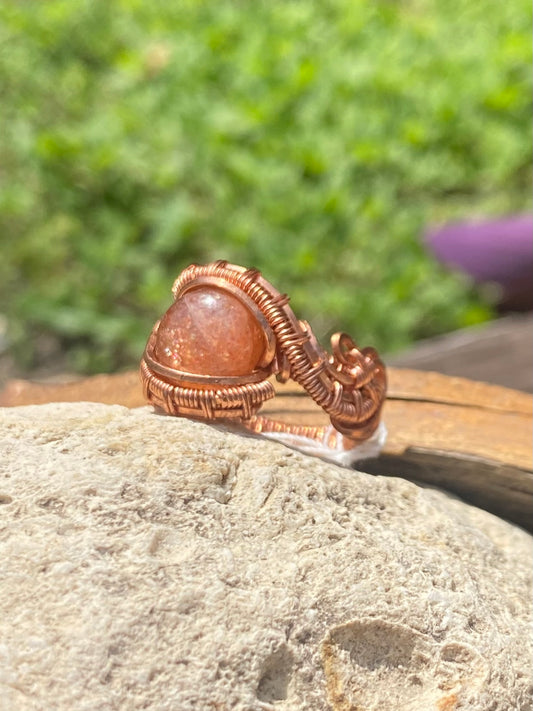 Sunstone ring