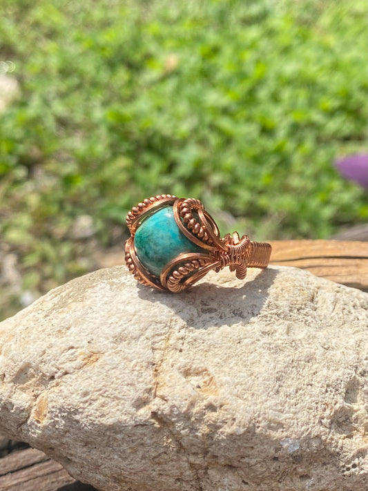 Shattuckite Ring
