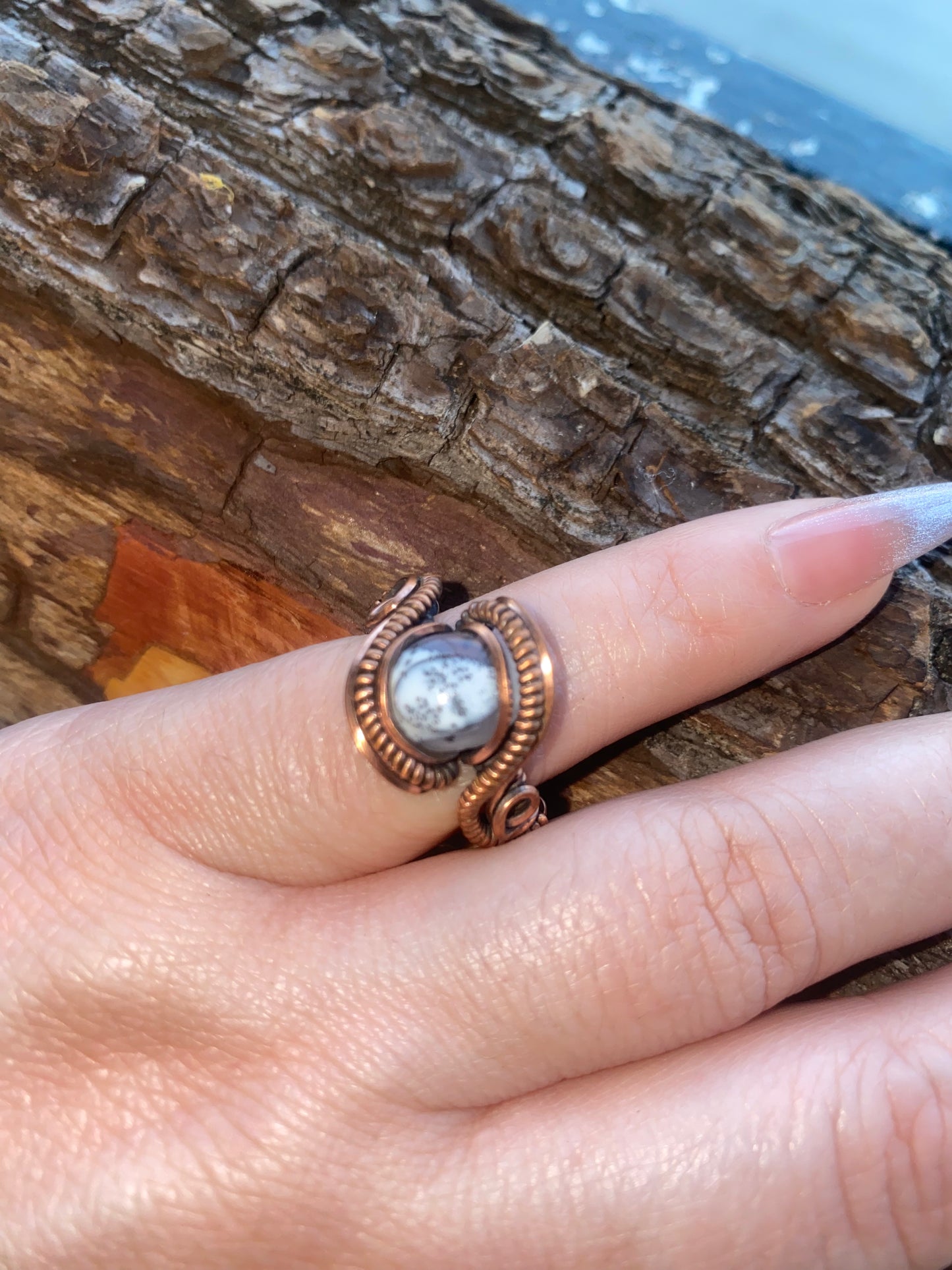 Dendritic Agate Ring