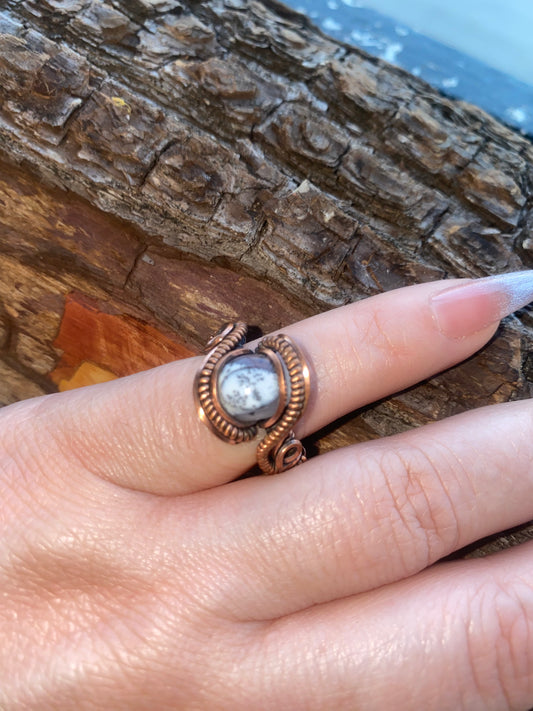 Dendritic Agate Ring