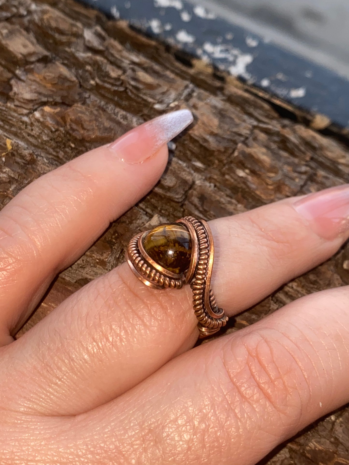 Tiger eye ring