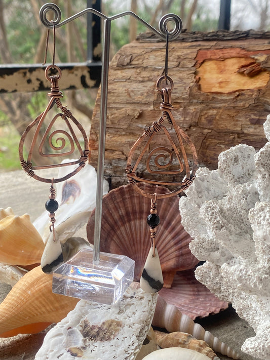 Peace Zebra Jasper Earrings