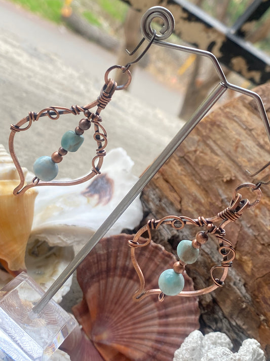 Leti Larimar Earrings