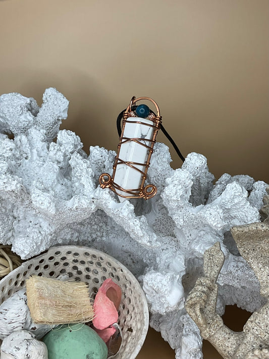 Howlite Tower Pendant