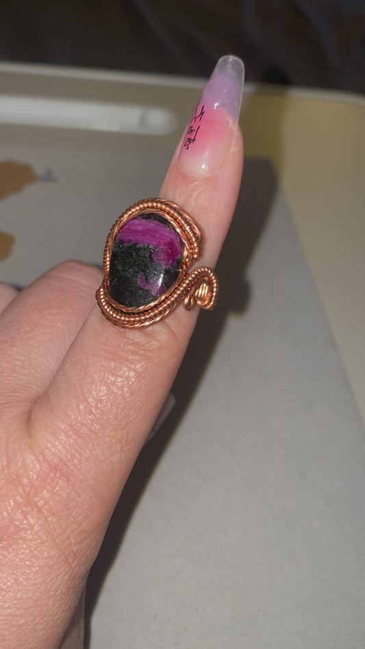 Ruby Zoisite Ring