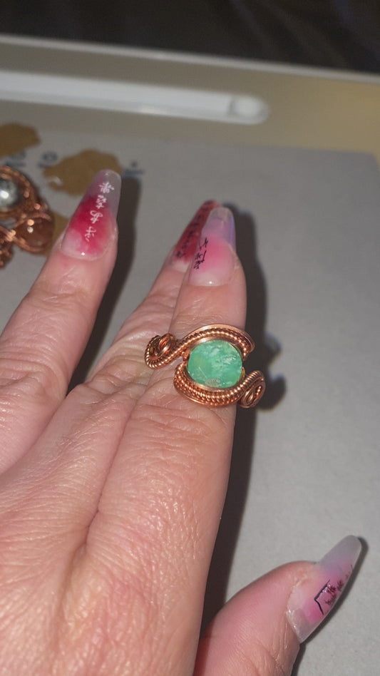Green Aventurine ring