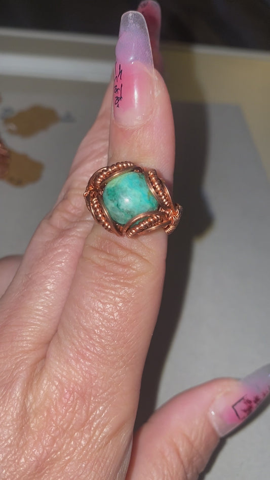 Shattuckite Ring