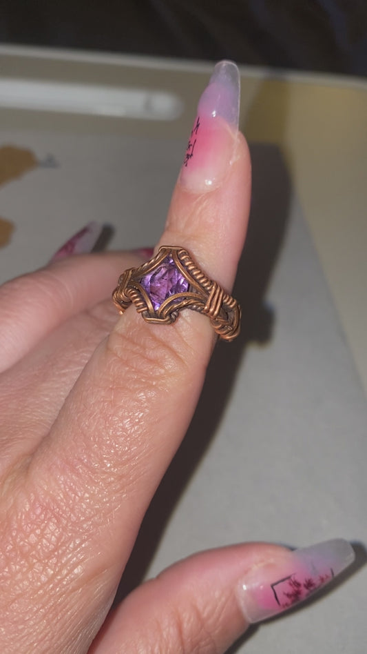 Amethyst gem Ring