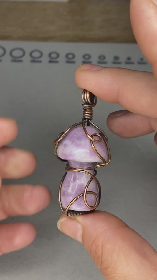 Y- Lepidolite Mushroom