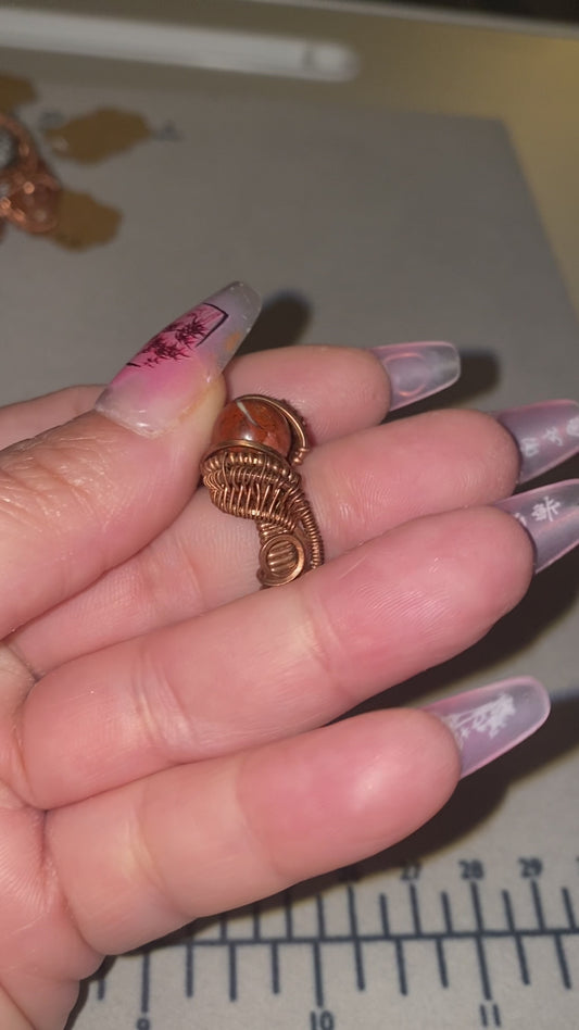 Red Jasper Spinner Ring