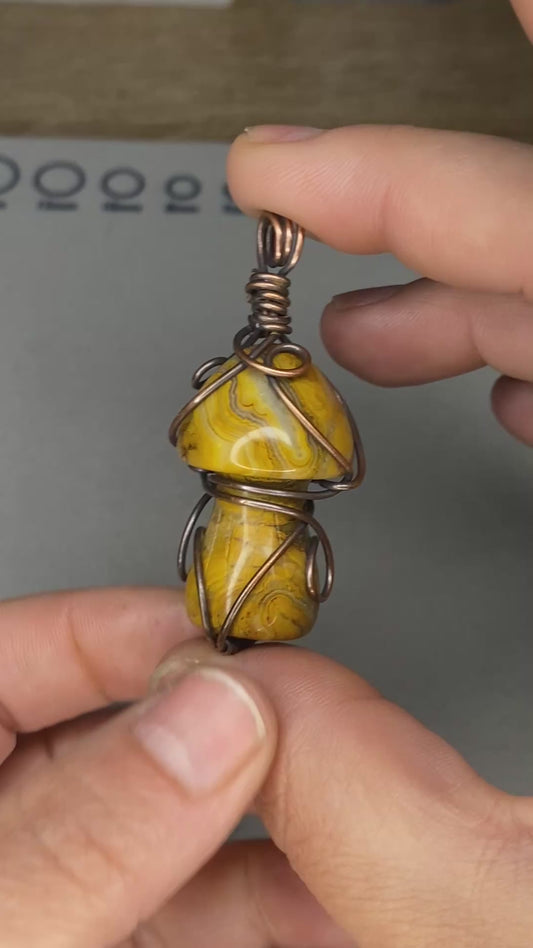 X- Yellow Jasper Mushroom